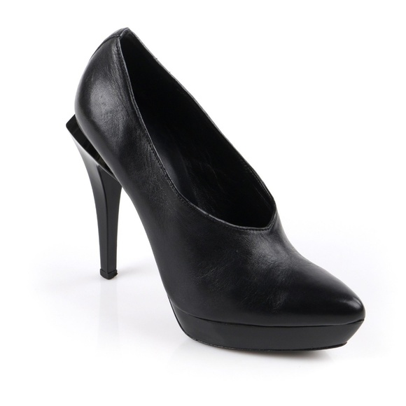 Alexander Wang Shoes - Alexander Wang Leather Platform Sculptural Heels
